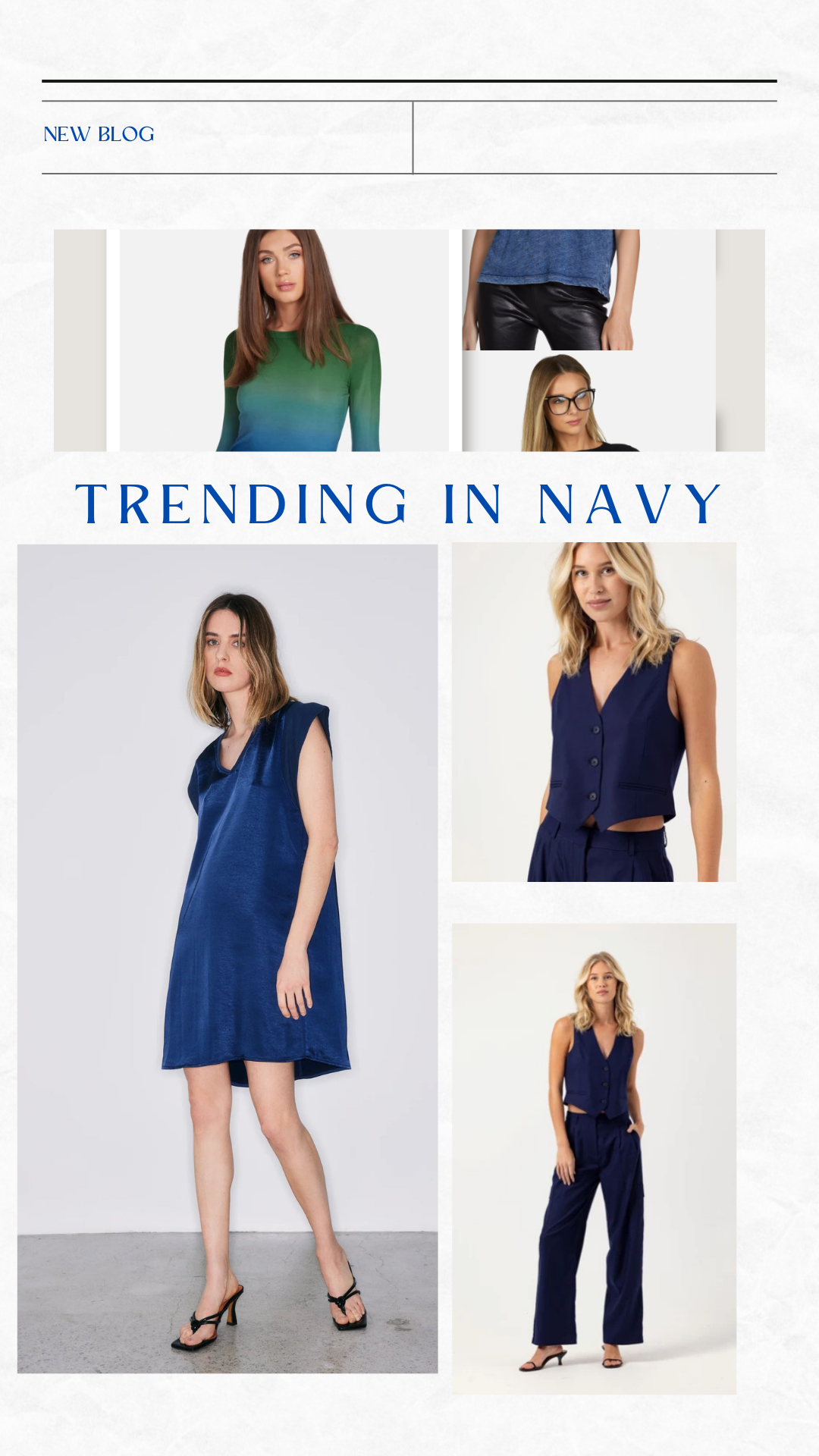 Trending in Navy for Spring