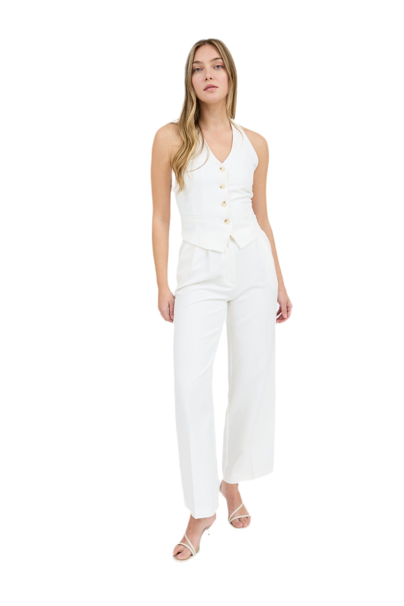 Studio High waist pleated trouser