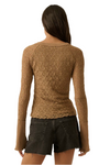 Promesa Taupe Lace Longsleeve