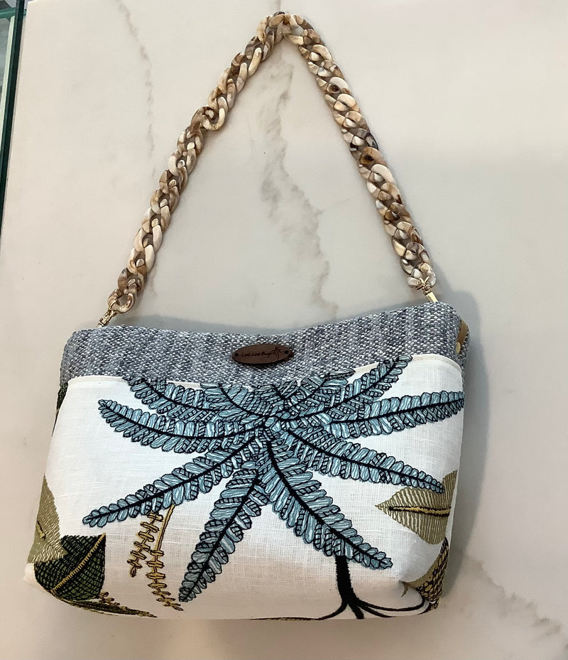 LooLoo Bags Blue Palm Tree