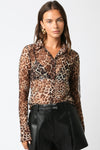 Rachael Leopard Mesh Top