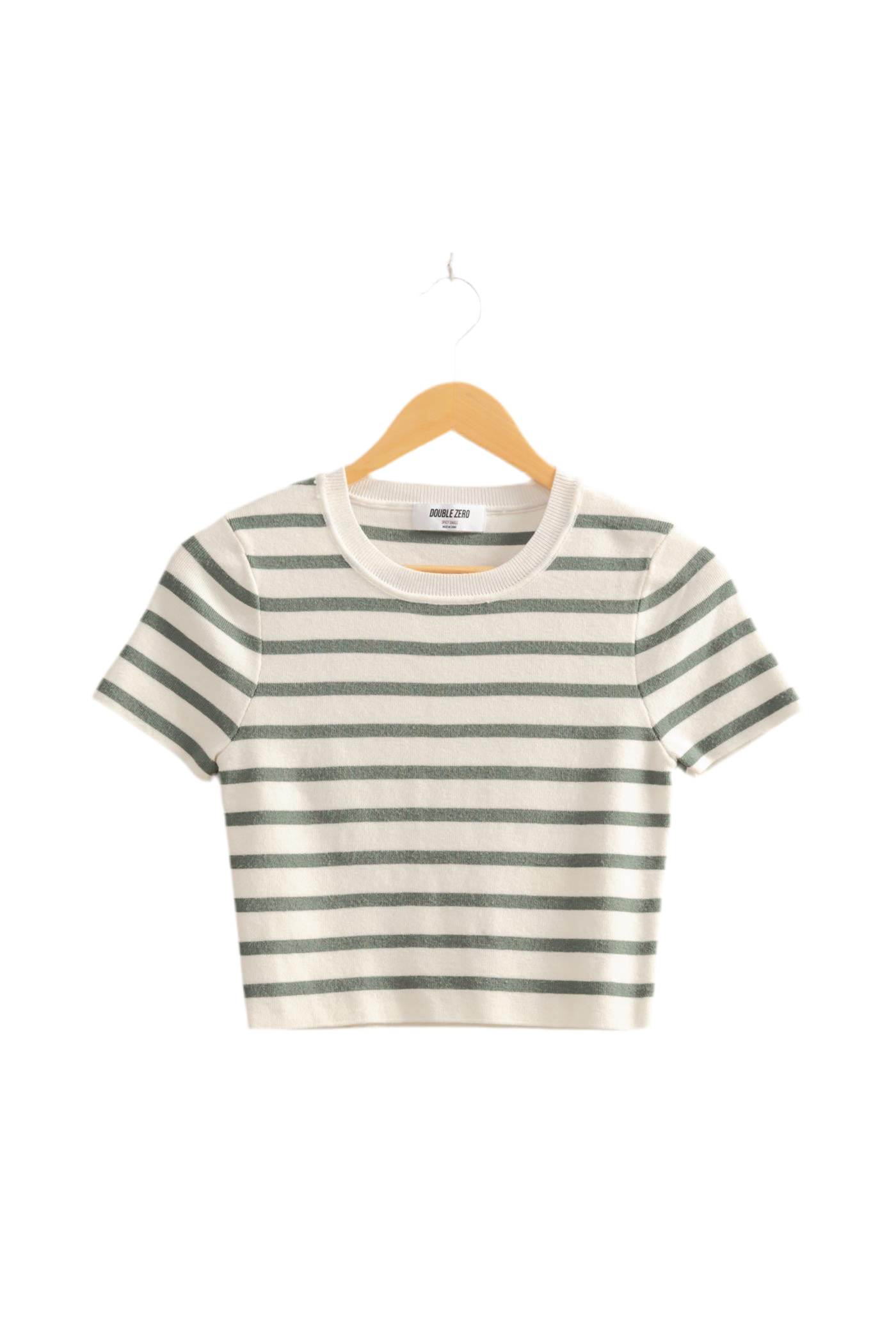 Lux Stripe Crop Knit Sweater
