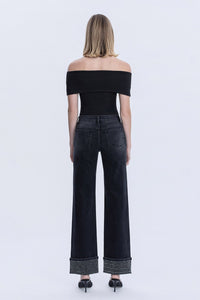 Flying Monkey Rhinestone Cuff Denim