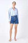 English Factory Denim button shorts