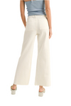 Miou Muse Straight Wide Leg Denim Cream