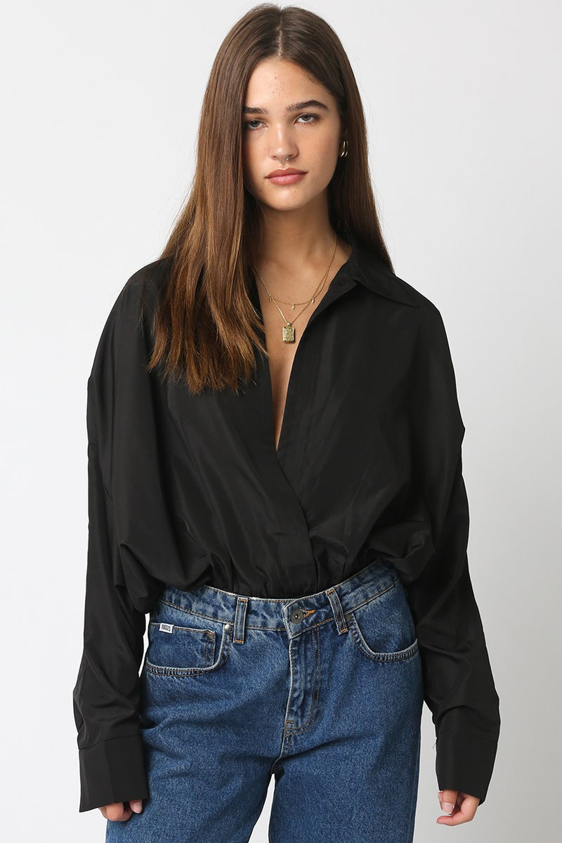 Brooki Collared Bodysuit