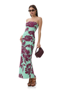 AFRM Aqua Tropical Dress