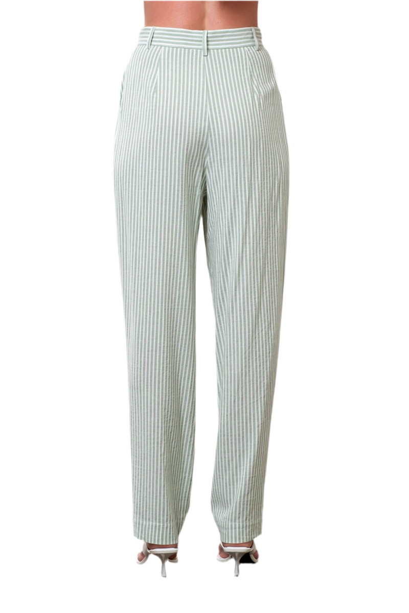 Moon River Adjustable Stripe Pant