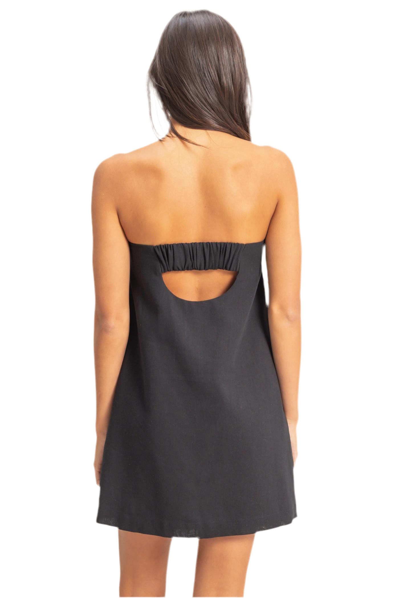 Delilah Linen Strapless Dress