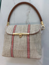 LooLoo Bags Beige Salmon Stripe