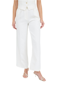 Studio High waist pleated trouser