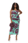 AFRM Aqua Tropical Dress