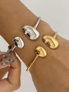 Flanerie 18K Non-Tarnish Round Thin Bracelet