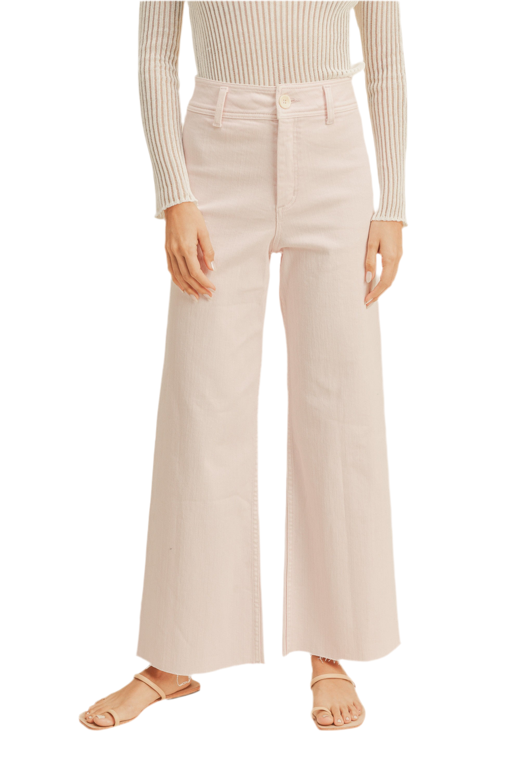 Miou Muse Denim Pant Strawberry