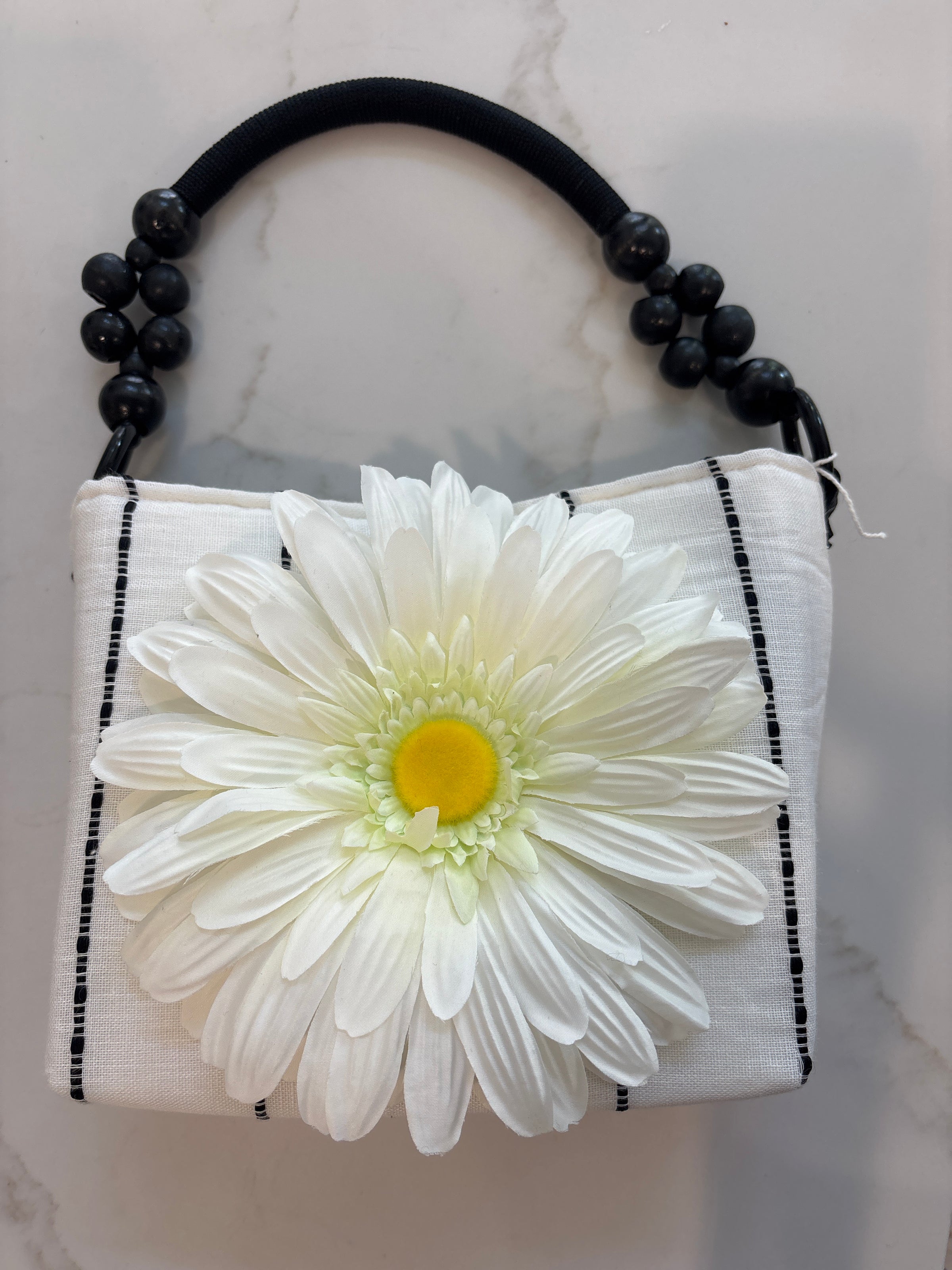 LooLoo Bags Black and White Daisy