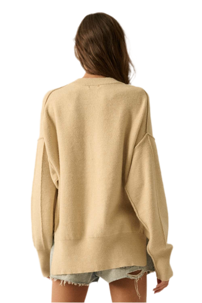 Exposed Seam Tiger Sweater