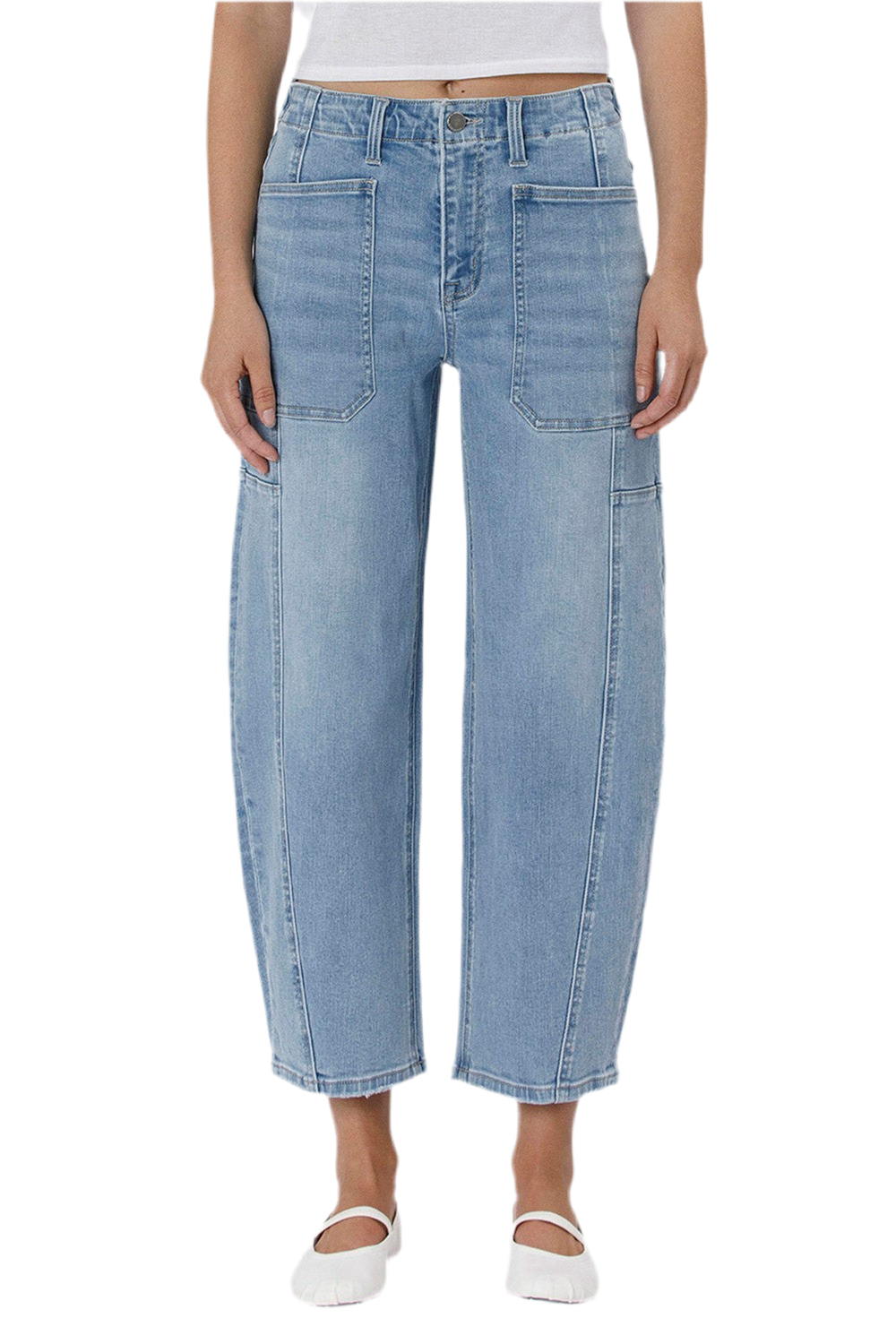Flying Monkey High Rise Barrel Denim
