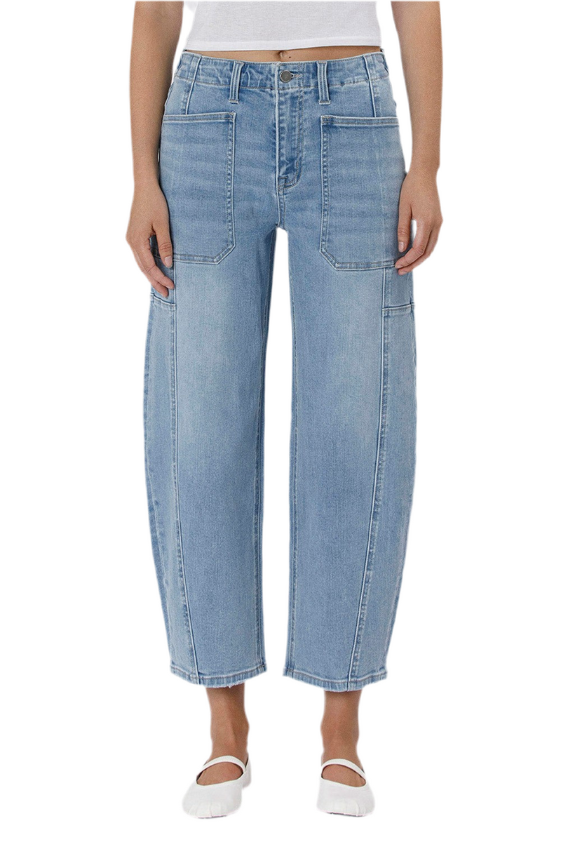 Flying Monkey High Rise Barrel Denim