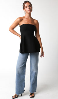 Judy Strapless Knit top