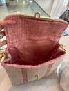 LooLoo Bags Beige Salmon Stripe