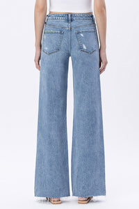 Flying Monkey High Rise Raw Hem Denim