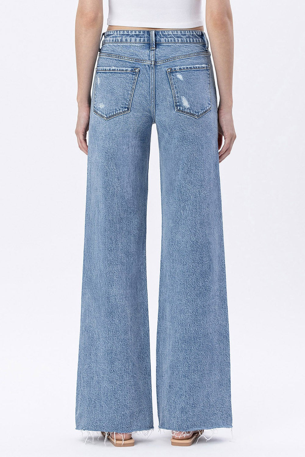 Flying Monkey High Rise Raw Hem Denim