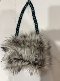 LooLoo Bags Fur Green chain
