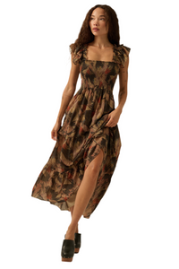 Promesa Abstract Smock Midi Dress