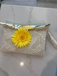 LooLoo Bags Sunflower Lemon Clutch