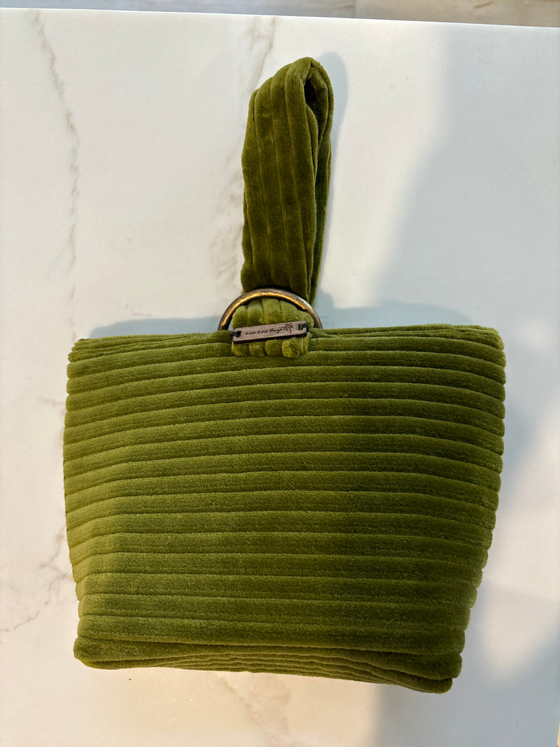 Looloo bags Green Corduroy mini