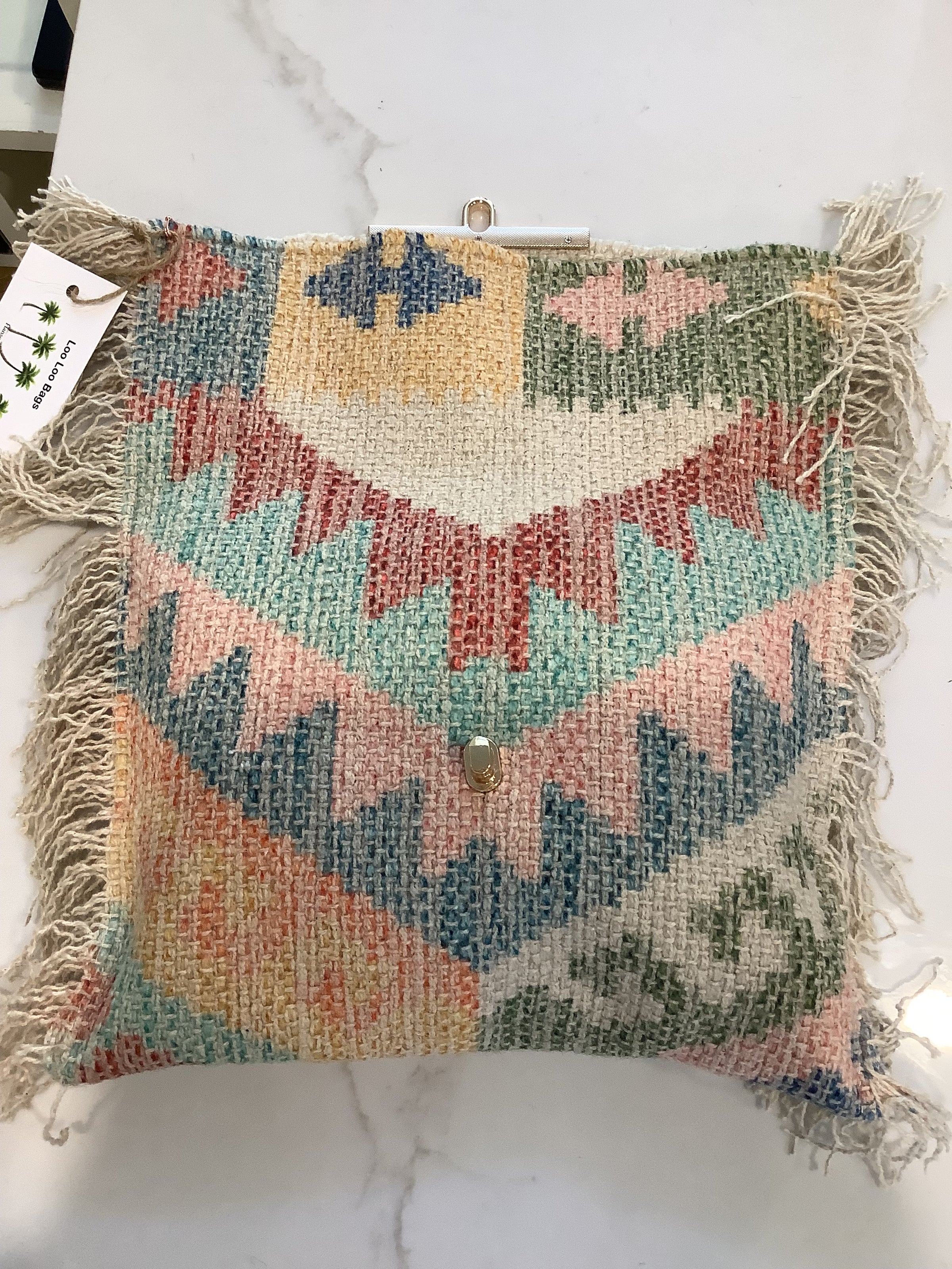 LooLoo Bags Multicolor Fold-over Clutch