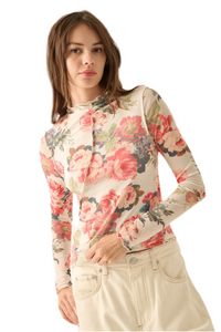 Promesa Exposed Seam Floral top