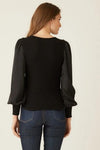 Fifteen Twenty Bishop Sleeve Top