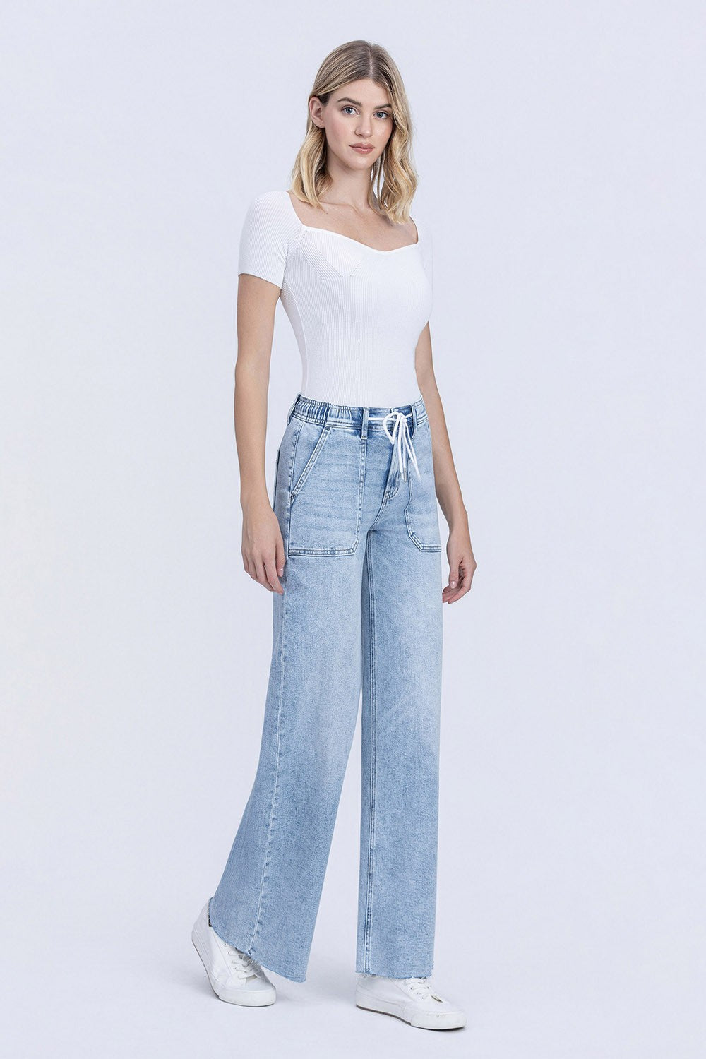 Flying Monkey Drawstring waistband denim