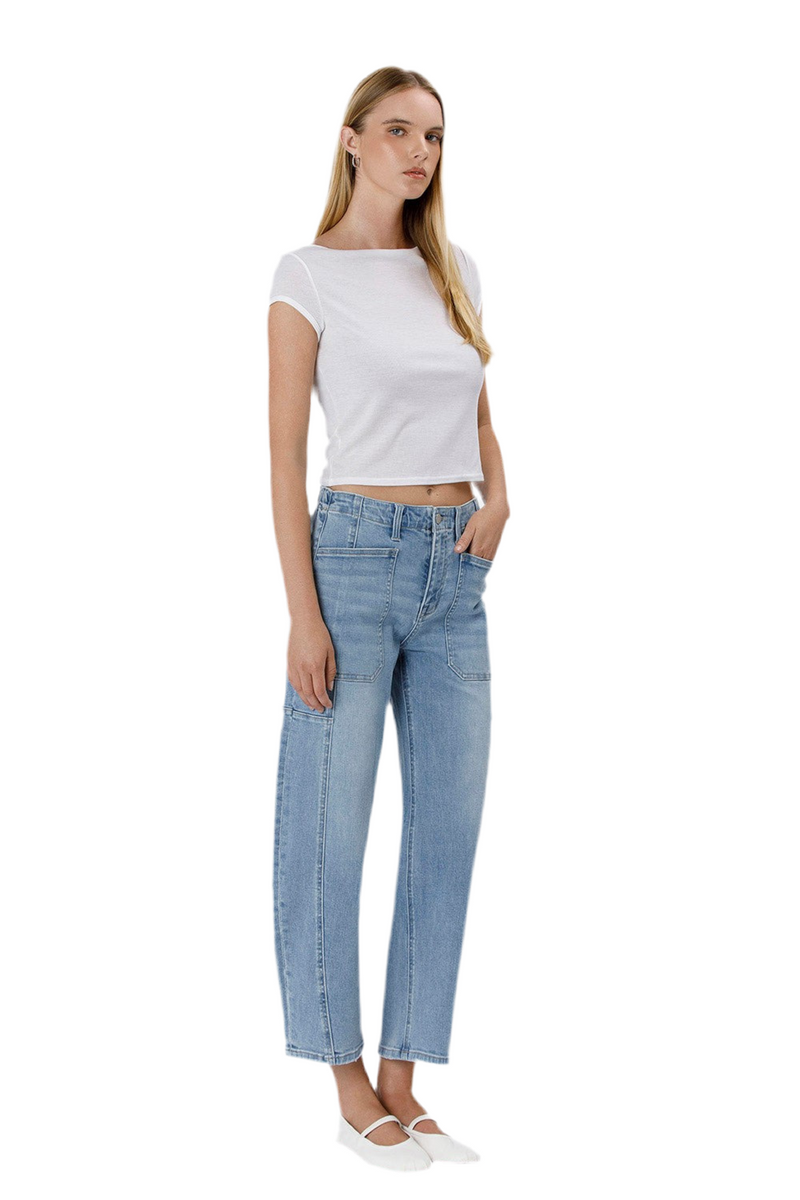 Flying Monkey High Rise Barrel Denim