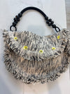 LooLoo Bags Black and White Fringe