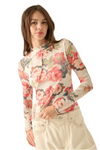 Promesa Exposed Seam Floral top