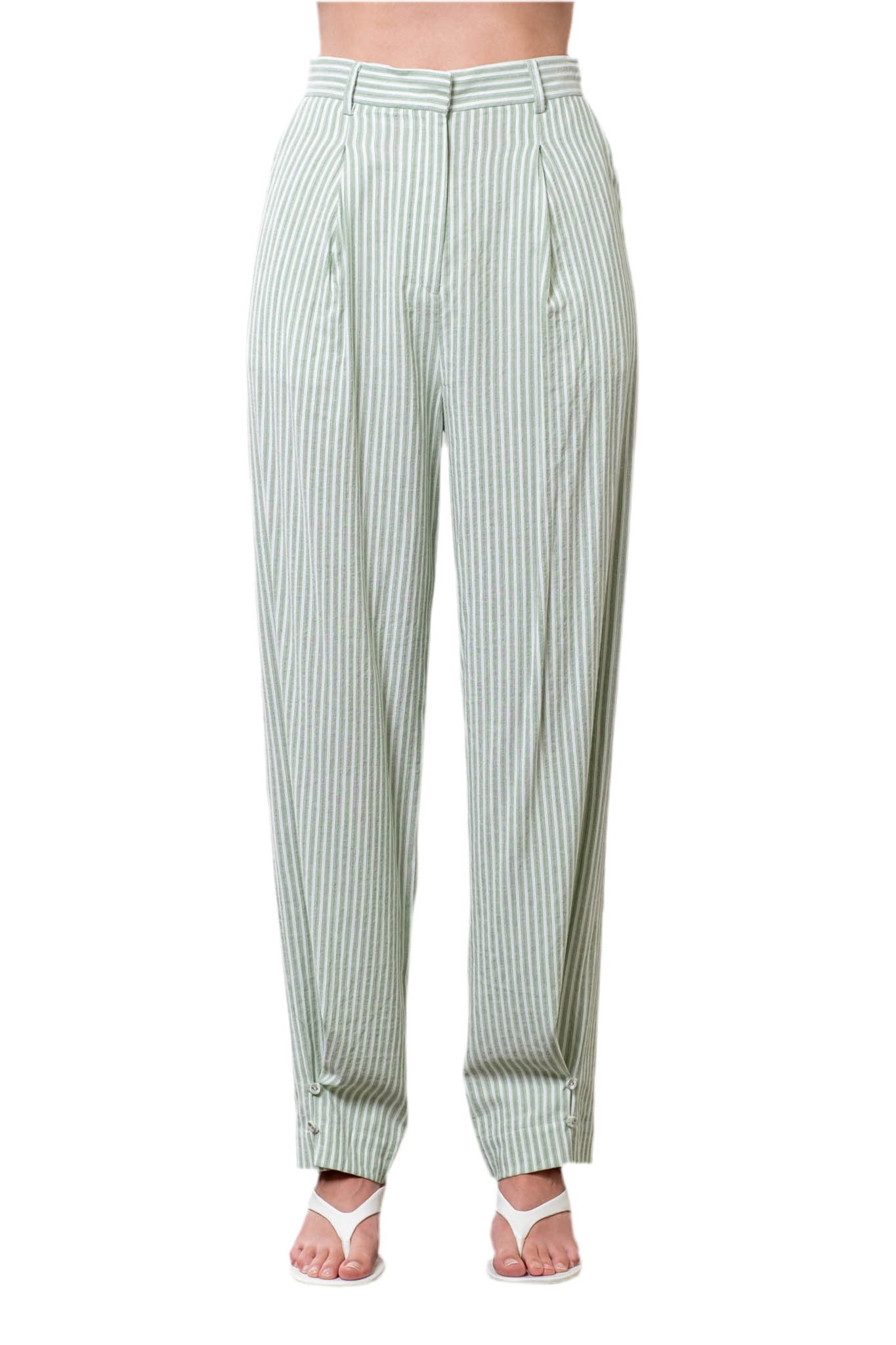 Moon River Adjustable Stripe Pant