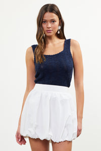 Skies Are Blue Bubble Hem Skirt