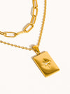 Flanerie 18K Gold Non-Tarnish Layered Astro Chain Necklace
