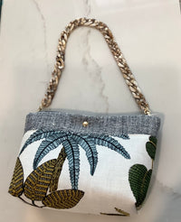 LooLoo Bags Blue Palm Tree