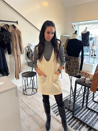 Sadie V Neck Knit sleeveless dress