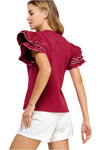 Strut and Bolt Scalloped Tee Shirt