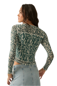 Promesa Floral Mesh Top