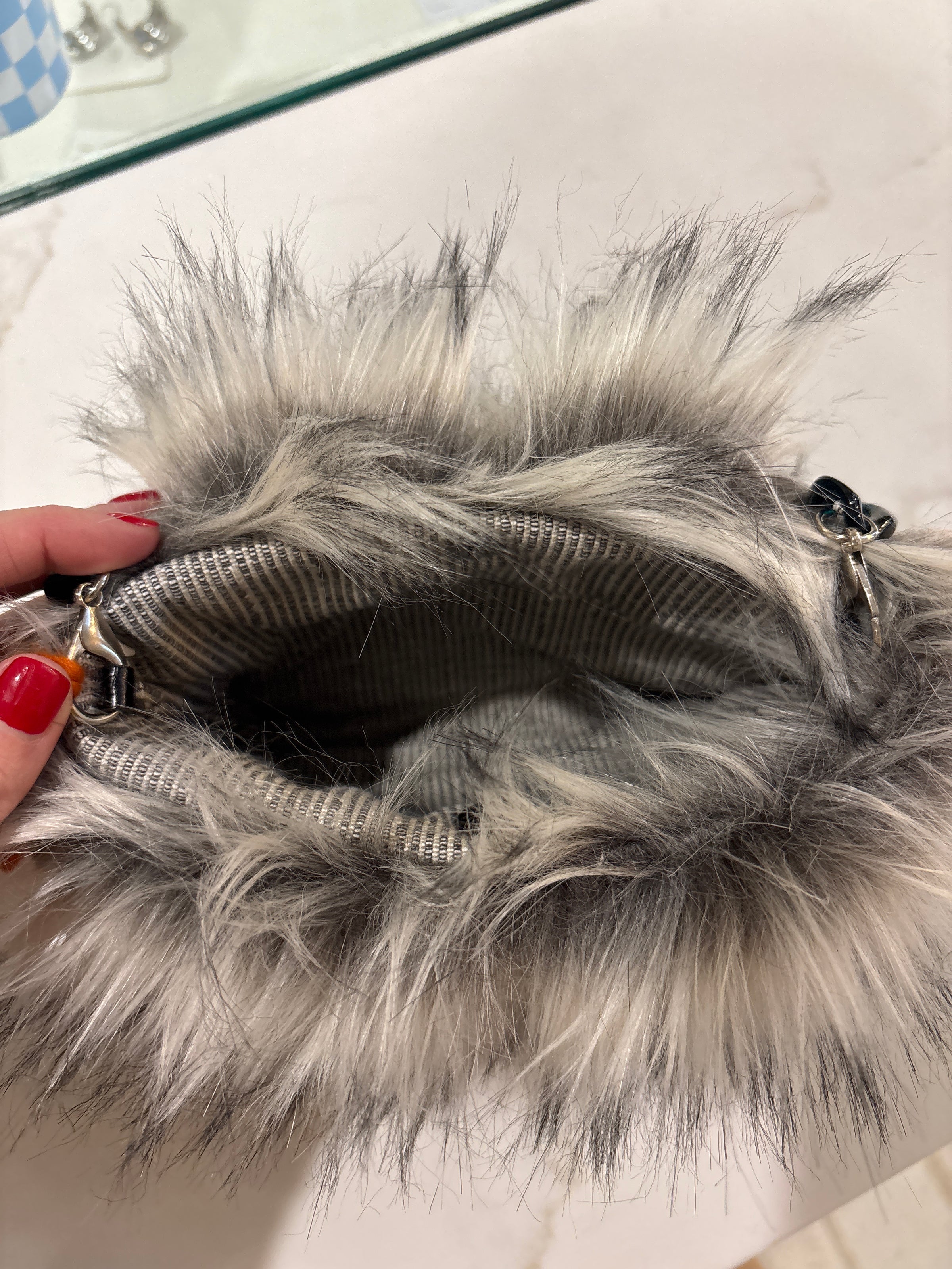 LooLoo Bags Fur Green chain