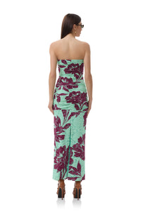 AFRM Aqua Tropical Dress
