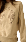 Exposed Seam Tiger Sweater
