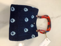 LooLoo Bags Navy Mudcloth Fabric