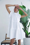 Monica Nera Luna Dress in White