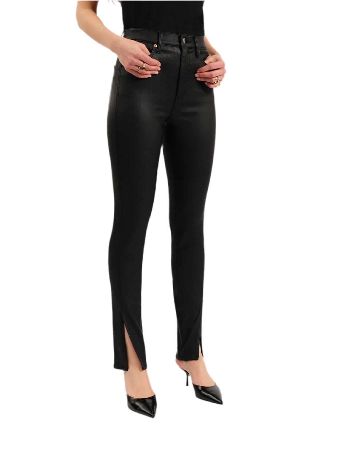 Daze Denim Coated Black with slit